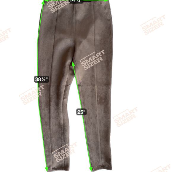 4 for $10 Loft Faux Suede Pull On Pants Camel EUC S - Picture 2 of 6